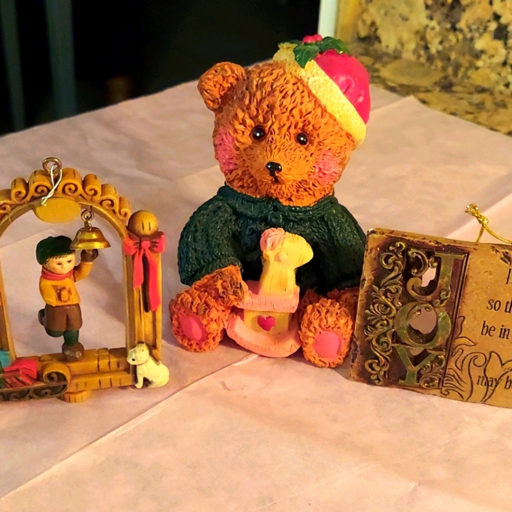 3 cute ornaments